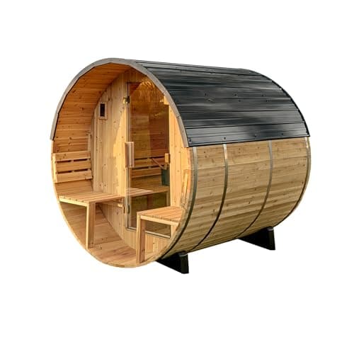 Backyard Discovery Paxton 2-4 Person Cedar Barrel Sauna