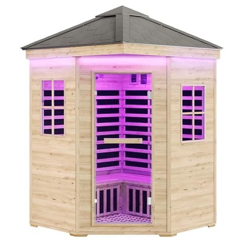 Albott Outdoor Infrared Sauna 4 Person, 2850W